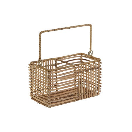 Panier à couverts DKD Home Decor Marron Fer 20 x 10 x 12 cm
