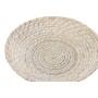 Centro de Mesa Home ESPRIT Blanco Natural Bambú Ratán 35 x 35 x 8 cm (2 Piezas)