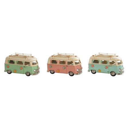 Figura Decorativa Home ESPRIT Azul Verde Rosa Vintage 20 x 9 x 11 cm (3 Unidades)