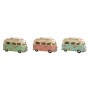 Figura Decorativa Home ESPRIT Azul Verde Rosa Vintage 20 x 9 x 11 cm (3 Unidades)