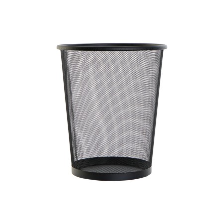 Corbeille à papier DKD Home Decor Grille Noir Métal (29,5 x 29,5 x 35 cm) (16 L)