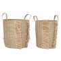 Set de basket Home ESPRIT Naturel Herbier marin Tropical (2 Pièces)