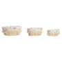 Juego de Cestas Home ESPRIT Natural Mimbre (3 Piezas)