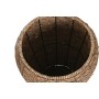 Cache-pot Home ESPRIT Marron Métal Fibre Urbaine 44 x 44 x 60 cm (3 Pièces)