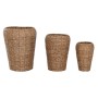 Macetero Home ESPRIT Marrón Metal Fibra Urbano 44 x 44 x 60 cm (3 Piezas)