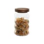 Set de 3 Botes Home ESPRIT Transparente Natural 550 ml 750 ml 3 Piezas