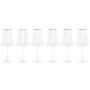 Copa achatada champán y cava Home ESPRIT Transparente Dorado Cristal 400 ml (6 Unidades)