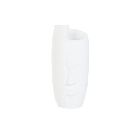 Cache-pot Home ESPRIT Blanc Magnésium Moderne Visage 42 x 42 x 110 cm