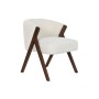 Chaise de Salle à Manger Home ESPRIT Polyester Bois 58 x 58 x 70 cm