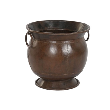 Jarrón Home ESPRIT Marrón Hierro 46 x 46 x 44 cm