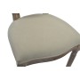 Chaise DKD Home Decor Beige Lin Bois d'hévéa (48 x 46 x 96 cm)