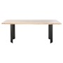 Mesa de Comedor Home ESPRIT Metal Madera de acacia 200 x 100 x 76 cm