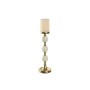 Candelabro Home ESPRIT Blanco Dorado Aluminio Moderno 15 x 15 x 43.5 cm