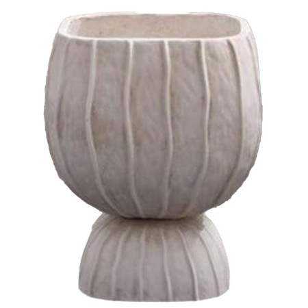 Macetero Home ESPRIT Arcilla Fibra Moderno 35 x 35 x 45 cm