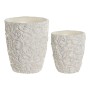 Cache-pot Home ESPRIT Ciment 24 x 24 x 28 cm (2 Pièces)