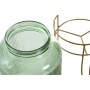 Dispensador de Agua Home ESPRIT Verde Dorado Metal Cristal 4 L 16 x 16 x 24,6 cm
