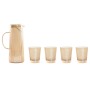 Ensemble de verres avec bouteille Home ESPRIT Ambre Verre Borosilicaté 1,25 L