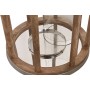 Bougeoir Home ESPRIT Marron Argenté Naturel Verre Bois de manguier 30 x 30 x 42 cm
