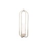 Bougeoir Home ESPRIT Argenté Verre Acier 21 x 21 x 62 cm