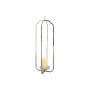 Bougeoir Home ESPRIT Argenté Verre Acier 21 x 21 x 62 cm