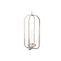 Bougeoir Home ESPRIT Argenté Verre Acier 21 x 21 x 49 cm