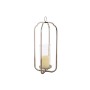 Bougeoir Home ESPRIT Argenté Verre Acier 21 x 21 x 49 cm