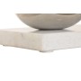Bougeoir Home ESPRIT Blanc Argenté Verre Marbre 40 x 13 x 22 cm