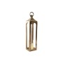 Farol Home ESPRIT Dorado Aluminio Cristal Árabe 14 x 14 x 65 cm