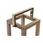 Bougeoir Home ESPRIT Marron Acier Bois de manguier 25 x 25 x 54 cm