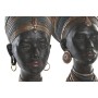 Figura Decorativa Home ESPRIT Marrón Africana 30 x 20 x 53 cm (2 Unidades)