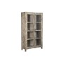 Vitrina Home ESPRIT Blanco Marrón Madera Reciclada 100 x 40 x 180 cm