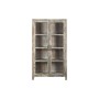 Vitrina Home ESPRIT Blanco Marrón Madera Reciclada 100 x 40 x 180 cm