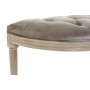 Banquette DKD Home Decor  Naturel Gris Polyester Velours Bois d'hévéa (125 x 45 x 48 cm)
