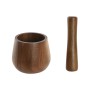 Mortero de cocina Home ESPRIT Madera de acacia 12 x 12 x 16,5 cm