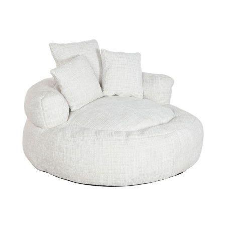Sillón Home ESPRIT Blanco 104 x 104 x 50 cm