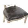 Chaise de Salle à Manger DKD Home Decor Naturel Marron Bois d'hévéa PU (48 x 46 x 96 cm)