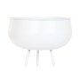 Macetero Home ESPRIT Blanco Metal Urbano 34 x 34 x 70 cm (2 Piezas)