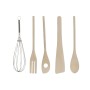 Pot pour ustensiles de cuisine Home ESPRIT Bambou Porcelaine 6 Pièces