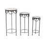 Jeu de 3 tables DKD Home Decor Céramique Multicouleur Forge (3 pcs) (30 x 30 x 60 cm)