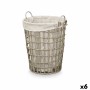 Panier Kipit HX30550 Gris Polyester Tissu polypropylène Fer Plastique 50 % coton 45 x 58 x 43 cm 46 x 59 x 43 cm (6 Unités)