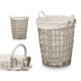 Panier Kipit HX30550 Gris Polyester Tissu polypropylène Fer Plastique 50 % coton 45 x 58 x 43 cm 46 x 59 x 43 cm (6 Unités)