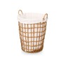Panier Kipit HX30552 Naturel Polyester Tissu polypropylène Fer Plastique 50 % coton 45 x 58 x 43 cm 46 x 59 x 43 cm (6 Unités)
