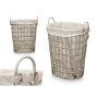 Panier Kipit HX30553 Gris Polyester Tissu polypropylène Fer Plastique 50 % coton 48 x 58 x 34 cm 49 x 58 x 35 cm (6 Unités)