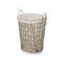Panier Kipit HX30553 Gris Polyester Tissu polypropylène Fer Plastique 50 % coton 48 x 58 x 34 cm 49 x 58 x 35 cm (6 Unités)