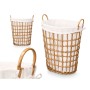 Cesto Kipit HX30555 Natural Poliéster Tela Polipropileno Hierro Plástico 50 % algodón 48 x 58 x 34 cm 49 x 58 x 35 cm (6 Unid