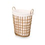 Cesto Kipit HX30555 Natural Poliéster Tela Polipropileno Hierro Plástico 50 % algodón 48 x 58 x 34 cm 49 x 58 x 35 cm (6 Unid