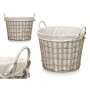 Cesto Kipit HX30559 Gris Poliéster Tela Polipropileno Hierro Plástico 50 % algodón 47 x 41 x 44 cm 53 x 43 x 44 cm (6 Unidade