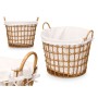 Cesto Kipit HX30561 Natural Poliéster Tela Polipropileno Hierro Plástico 50 % algodón 47 x 41 x 44 cm 50 x 43 x 44 cm (6 Unid