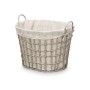 Cesto Kipit HX30562 Gris Poliéster Tela Polipropileno Hierro Plástico 50 % algodón 51 x 41 x 41 cm 55,6 x 42,5 x 40 cm (6 Uni