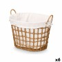 Cesto Kipit HX30564 Natural Poliéster Tela Polipropileno Hierro Plástico 50 % algodón 51 x 41 x 41 cm 55,6 x 42,5 x 40 cm (6